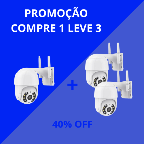 Câmera 5GWifi Full DH 1080p à Prova D'água Com Sensor de Movimento + Brinde Cartão de Memória 64gb