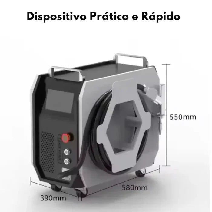 Máquina de Solda Laser Portátil  Bivolt Multiprocesso 150A Proteção Térmica +luva e óculos de brinde