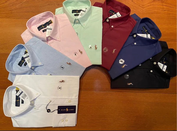 Kit 3 Camisas Sociais Ralph Lauren Custom Fit - Pague 1 Leve 3 SOMENTE HOJE